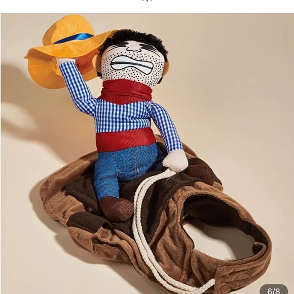 Funny Cowboy Rider Costume for Small and Medium Pets New - Picture 10 of 14